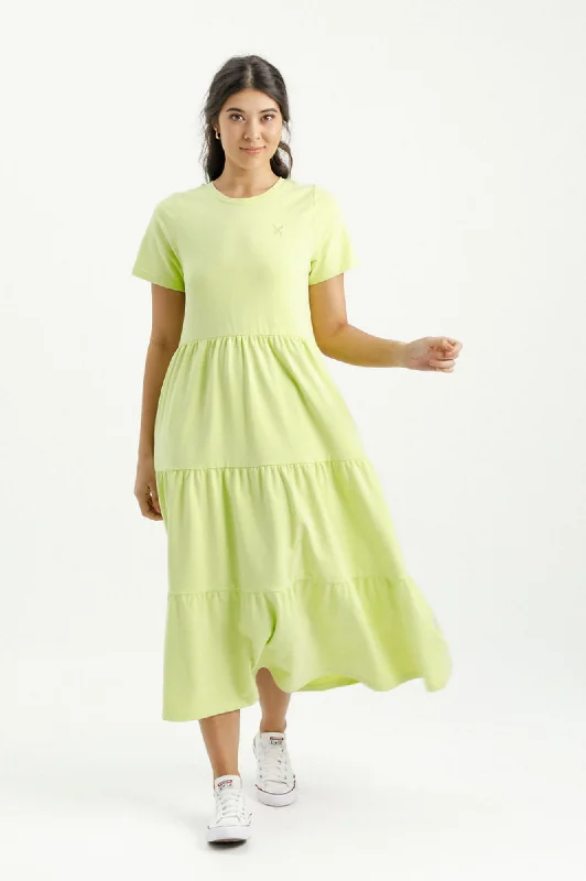 Short Sleeve Kendall Dress - Lime Tunics Short Trendy