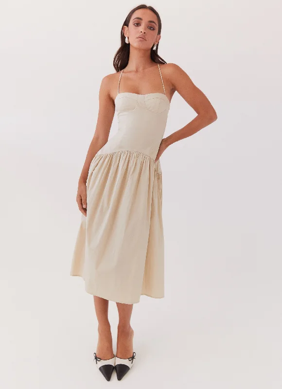 Yvette Corset Midi Dress - Desert Sage Tunics Occasion special