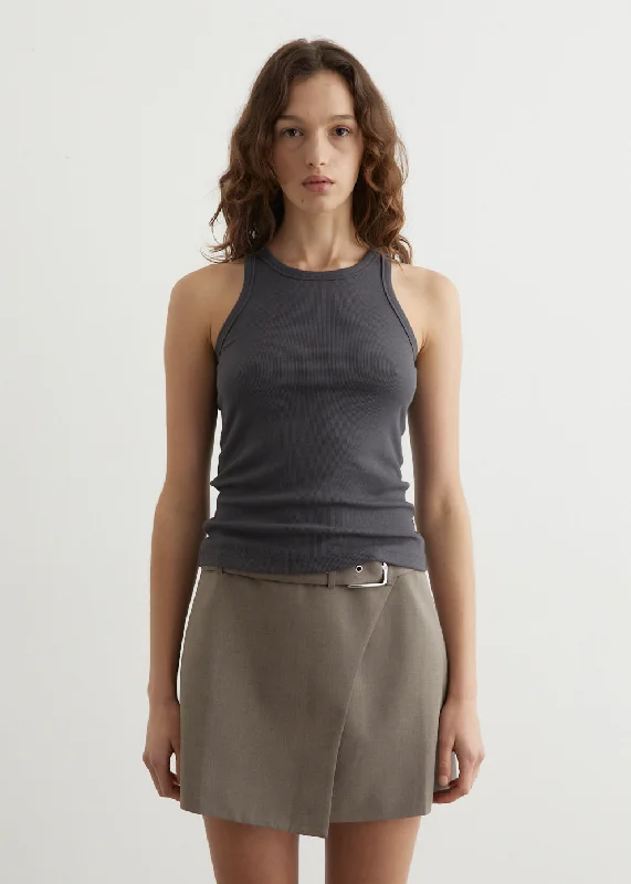 Eternity Tank Notch Collar Peter Pan Collar Cowl Neck