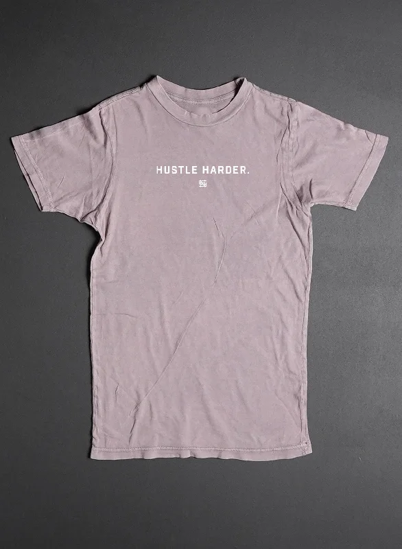 HUSTLE HARDER OVERSIZED TEE - HAZE Rayon Fabric Velvet Fabric Corduroy Fabric