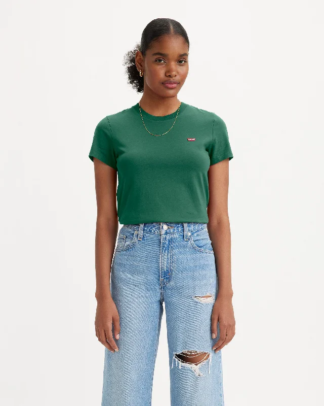 Perfect T-Shirt in Bistro Green Front Pockets Side Pockets Patch Pockets