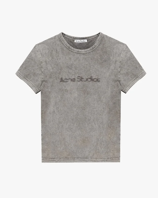 Blurred Logo T-Shirt Mesh Blend Leather Blend Suede Blend