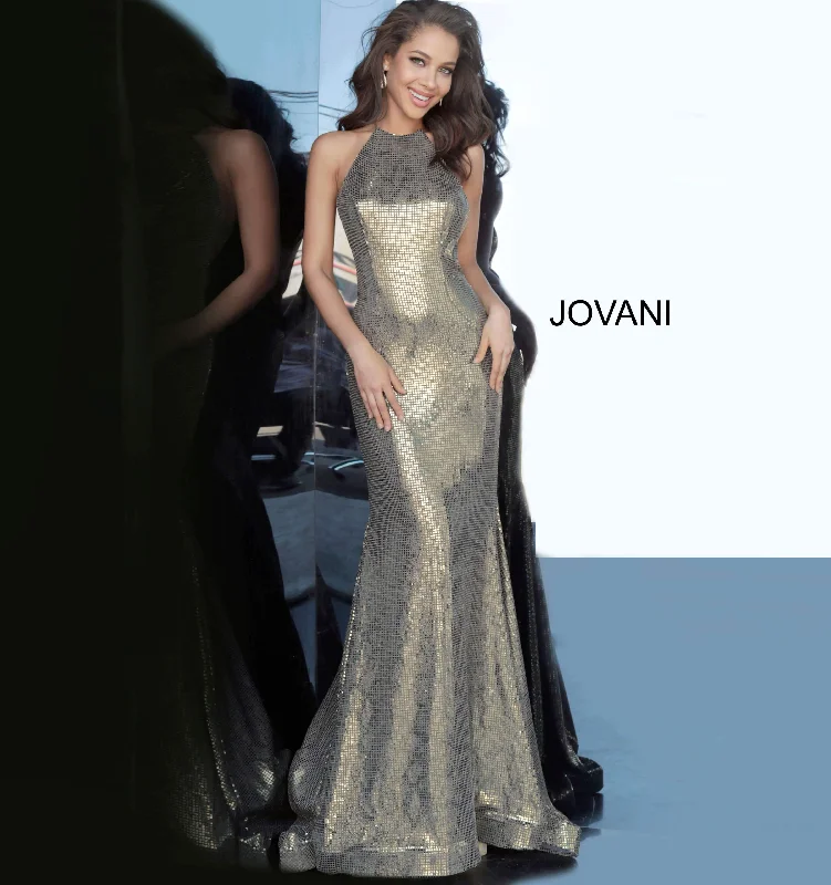 Jovani 00689 Formal Sexy Long Prom Dress Elegant Floral Midi