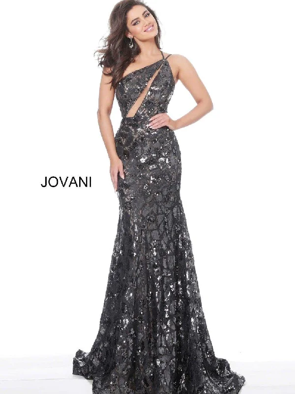 Jovani 4553 Long Sexy Formal Dress Prom Summer Floral Skirt