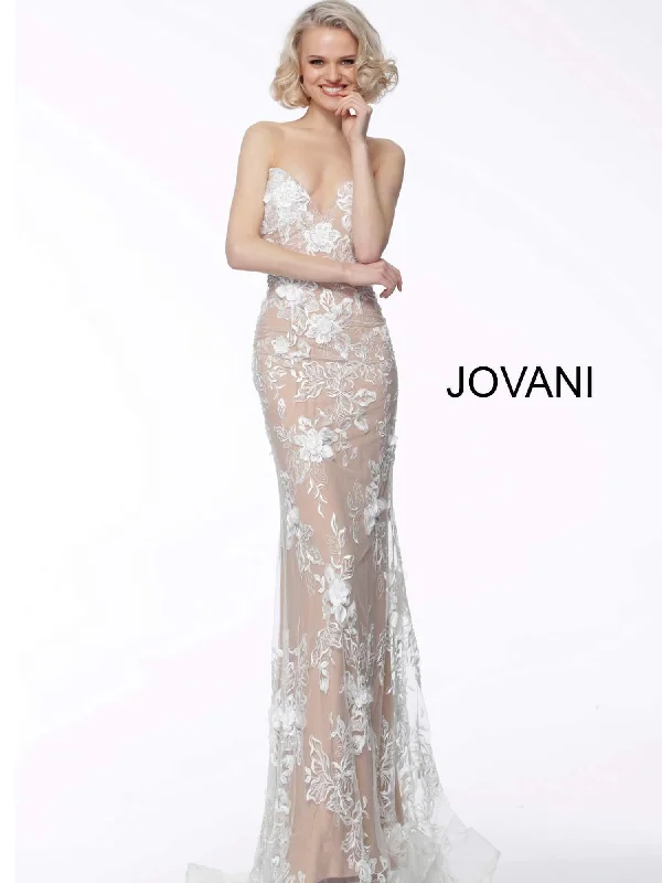 Jovani 64031 Sexy Formal Prom Long Dress Vintage-Inspired Floral