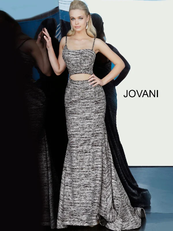 Jovani 1129 Sexy Long Formal Dress Prom Fun Floral A-Line