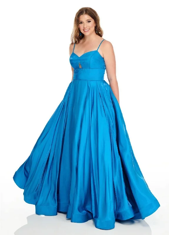 Rachel Allan Plus Size Prom Long Dress Flowy Summer Skirt