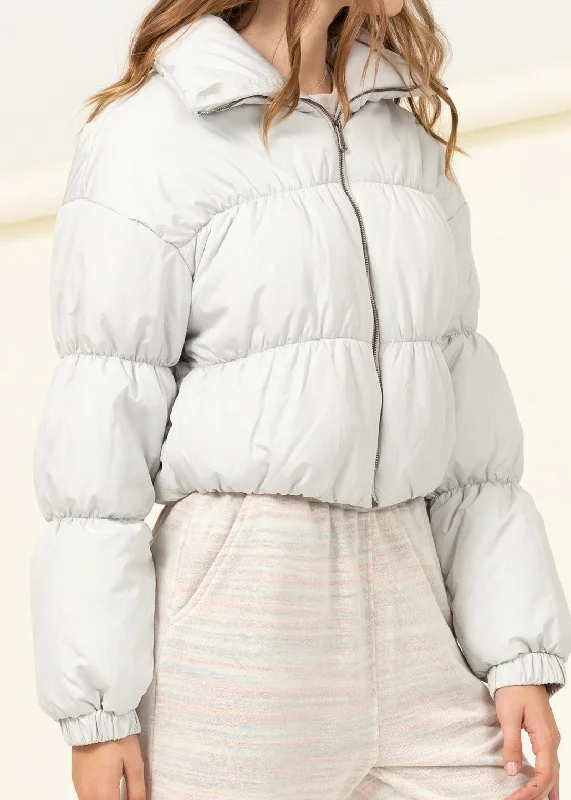 puff short coat Fleece Down Feather