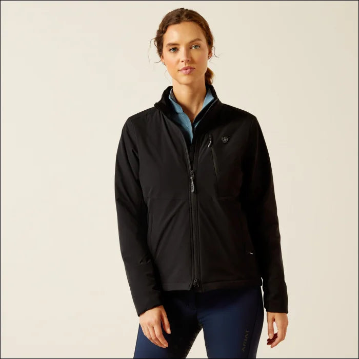 Ariat Womens Rion Insulated Jacket - Black Satin Silk Chiffon