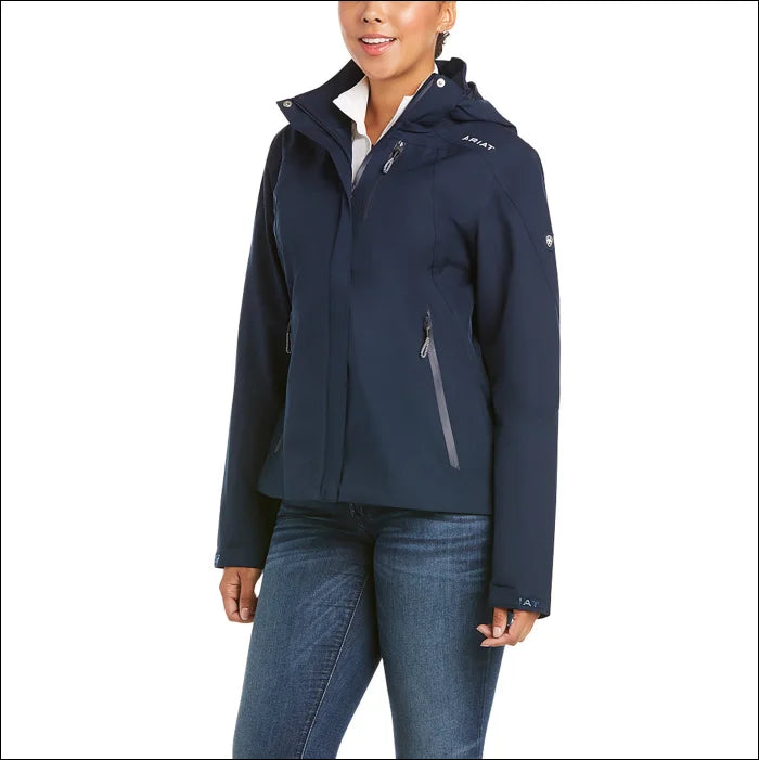 Ariat Womens Coastal H2O Jacket - Navy Quilted Jacket Anorak Windbreaker