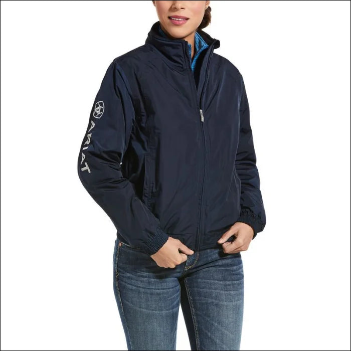 Ariat Womens Team Stable Jacket Front Pockets Side Pockets Patch Pockets