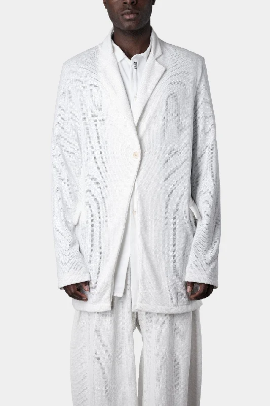 Breathing blazer, White Soft Cashmere Wrap