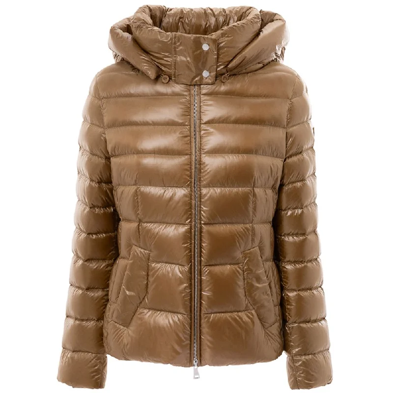 Bronze Polyamide Jackets & Coat Zippered Jacket Buttoned Jacket Snapped Jacket