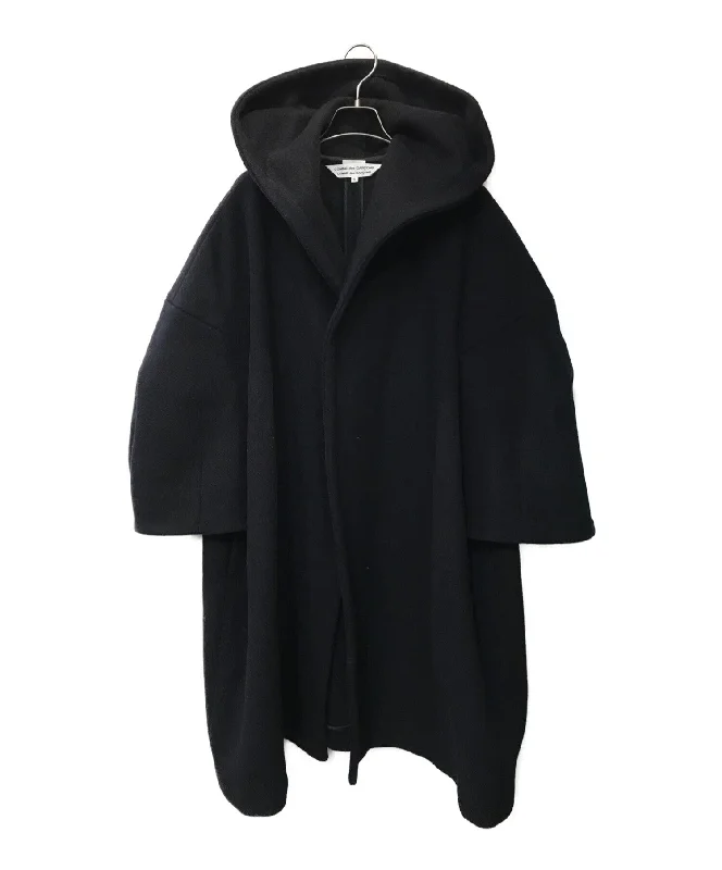 [Pre-owned] COMME des GARCONS COMME des GARCONS Wool Hooded Cocoon Poncho RT-C004 Nylon Fabric Polyester Fabric Spandex Fabric