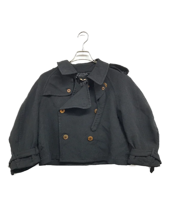 [Pre-owned] COMME des GARCONS Poly-cushioned Short Trench Jacket Wool Jacket Cashmere Jacket Tweed Jacket