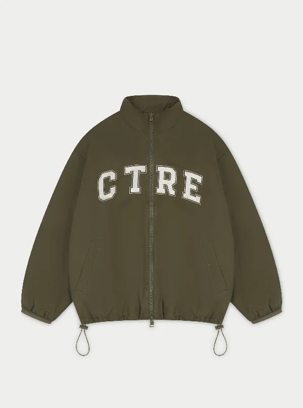 CTRE TRACK JACKET - KHAKI Wool Jacket Cashmere Jacket Tweed Jacket