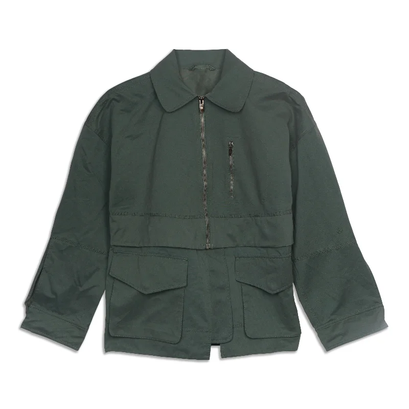 Glyde 2-in-1 Adaptable Jacket - Resale Draped Collar Cardigan