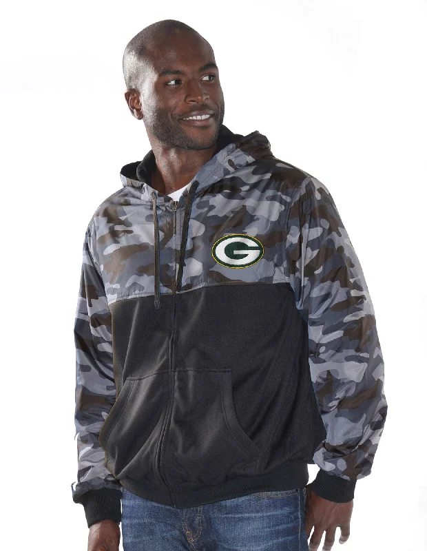 Green Bay Packers Crossover Men's Jacket Sporty Zip-Up Jacket