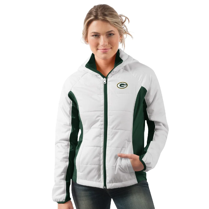 Green Bay Packers Defense Polyfill Jacket Sporty Zip-Up Jacket