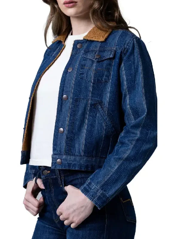 Kimes Ranch Women's Vaquero Trucker Jacket Double-Breasted Trench