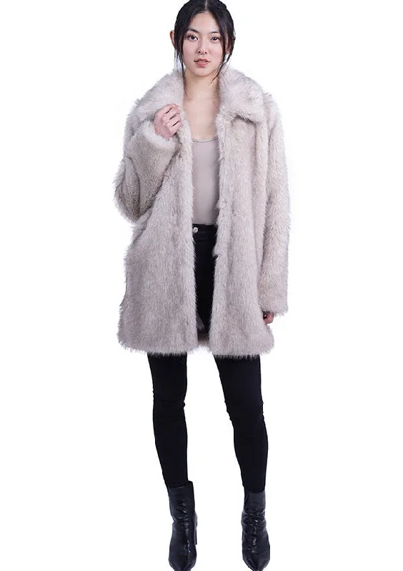 faux fur 3/4 coat Cape Coat Herringbone Coat Tweed Coat