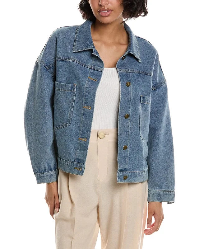 Pascale La Mode Denim Shirt Welt Pockets Slit Pockets Flap Pockets