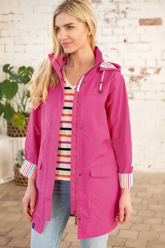 Rebecca Jacket - Azalea Pink Fleece Jacket Down Jacket Feather Jacket