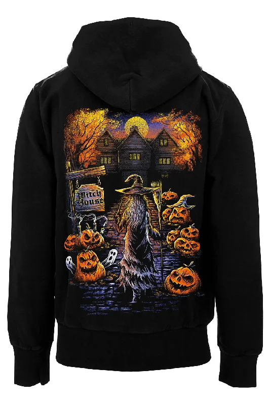 Salem Witch House Hoodie [Zipper or Pullover] Casual Denim Jacket