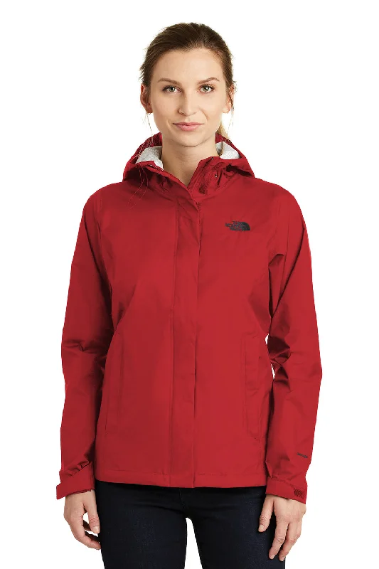 The North Face Womens DryVent Windproof & Waterproof Full Zip Hooded Jacket - Rage Red - Closeout Elegant Satin Bolero