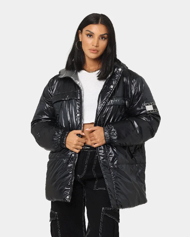 Tommy Jeans ABO TJU Reversible Puffa Jacket Black Quilted Jacket Puffer Jacket Insulated Jacket