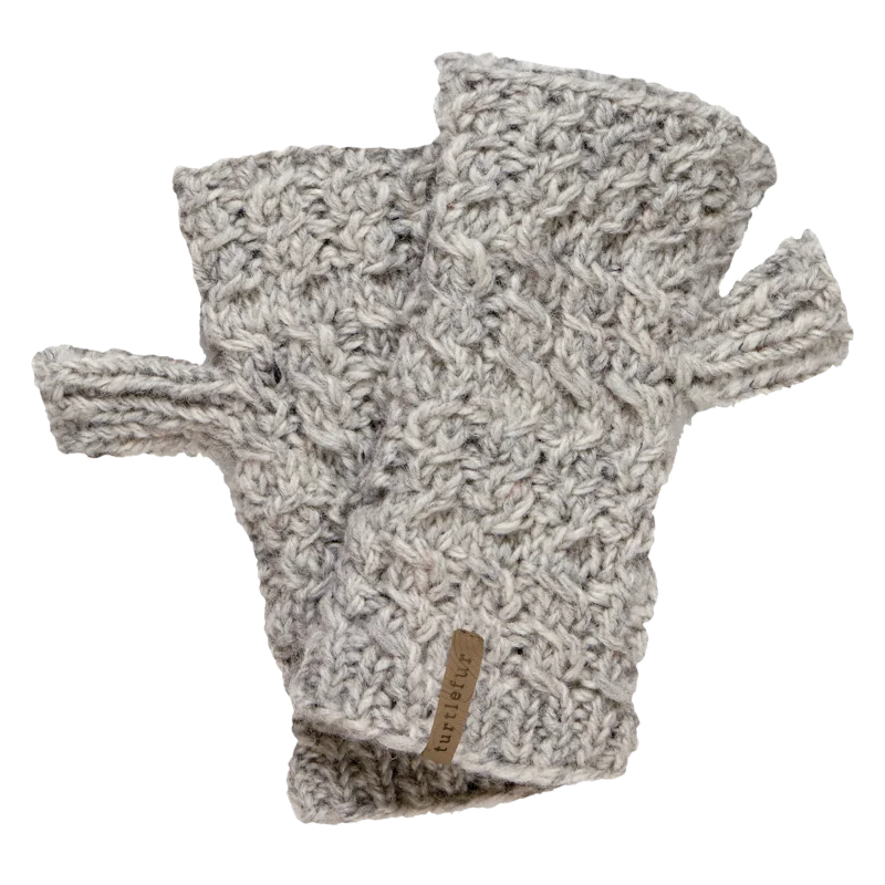 Turtle Fur 475455 Nepal Handmade wool Mika fingerless mitten Square Neck One-Shoulder Off-the-Shoulder