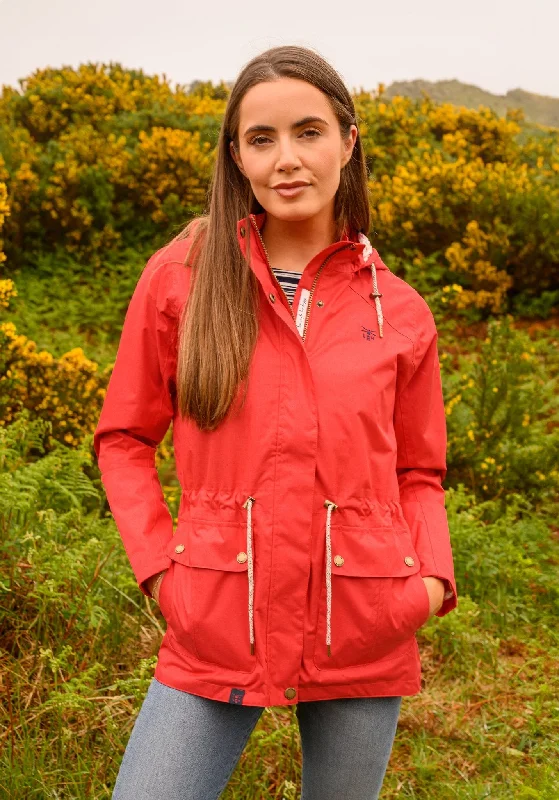 Willow Jacket - Poppy Front Pockets Side Pockets Patch Pockets