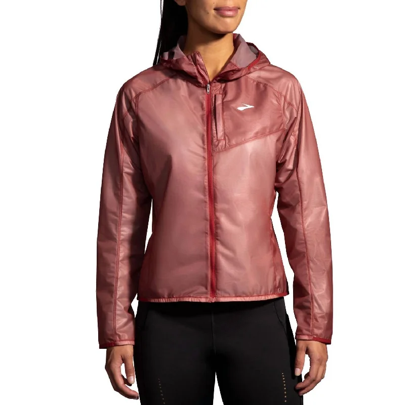 Women's All Altitude Jacket In Copper Stand-Up Collar Roll-Neck Collar Turtle Neck