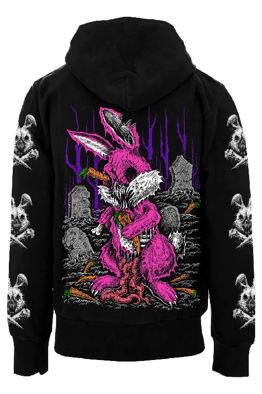 Zombunny Hoodie [Zipper or Pullover] [CREEPY COLOR VERSION] Puffy Insulated Vest