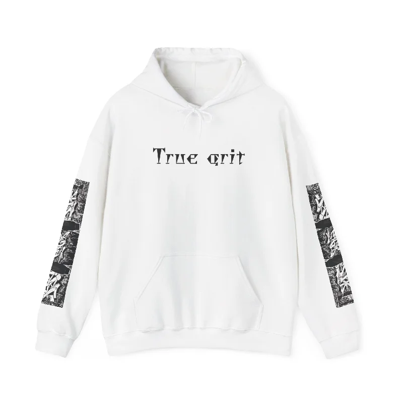 True Grit  Heavy Blend™ Hooded Sweatshirt Hoodie with High Neck Warm Protective