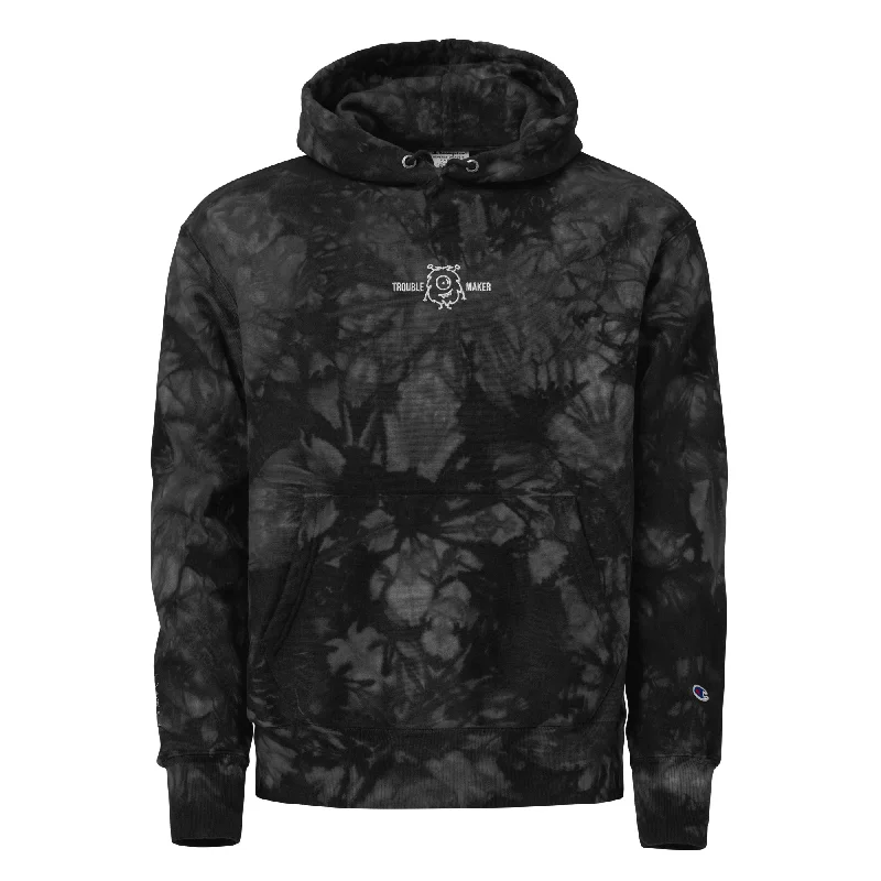 Urban Trouble Maker Champion tie-dye hoodie Hoodie with Drop Shoulder Relaxed Streetwear