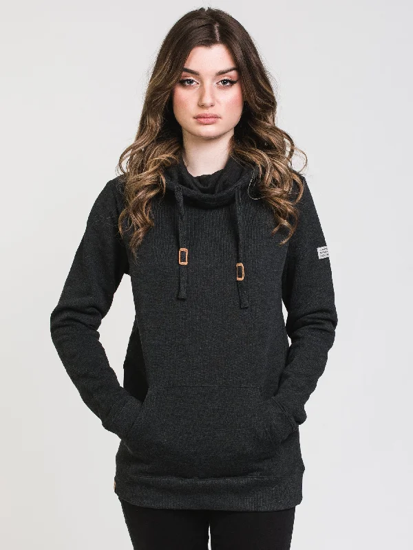 TENTREE BANSHEE PLANT PATCH PULLOVER HOODIE - CLEARANCE Hoodie with Hem Lace Feminine Delicate