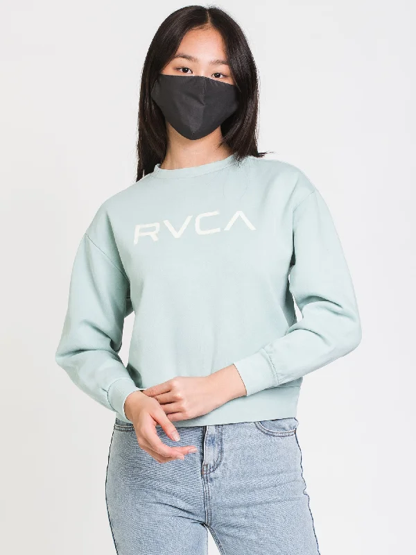 BIG RVCA PULLOVER FLEECE  - CLEARANCE Hoodie with Hem Fringe Bohemian Relaxed