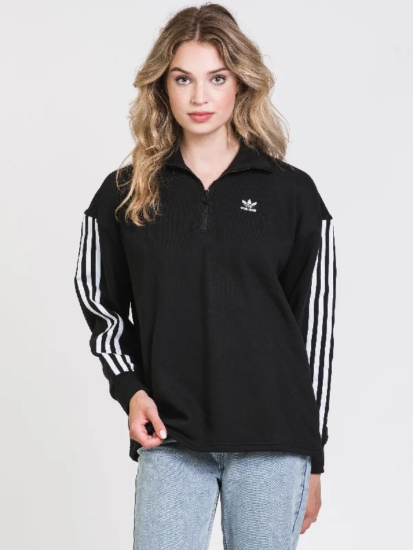 ADIDAS 1/4 ZIP SWEATSHIRT  - CLEARANCE Hoodie with Hood Adjustable Protection