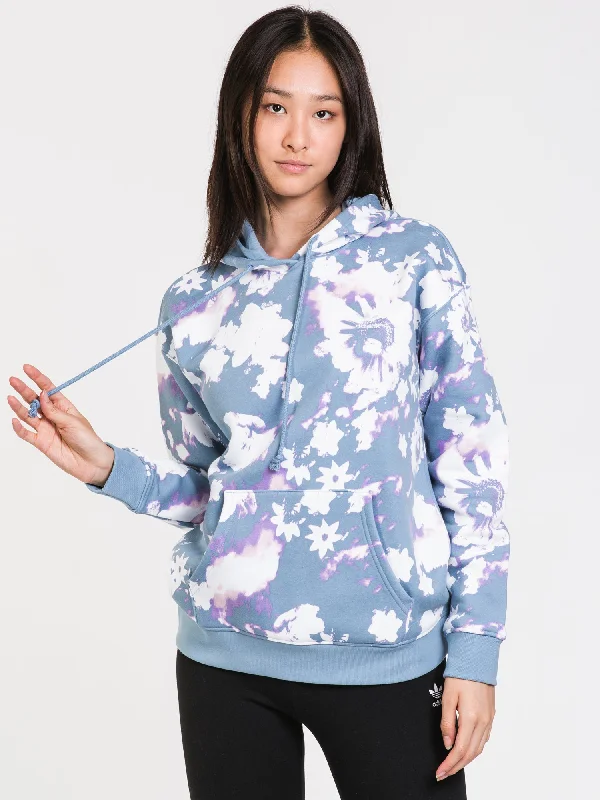 ADIDAS FLORAL PULLOVER HOODIE  - CLEARANCE Hoodie Dress Longline Feminine