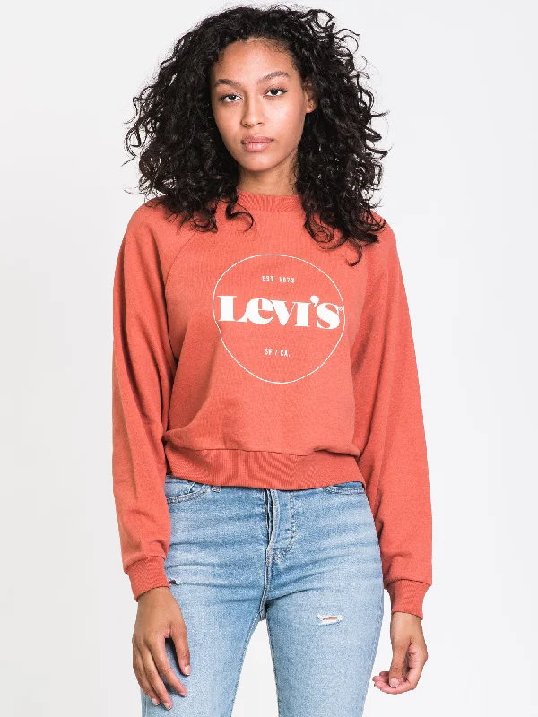 LEVIS VINTAGE RAGLAN CREW  - CLEARANCE Hoodie with Applique Textured Unique