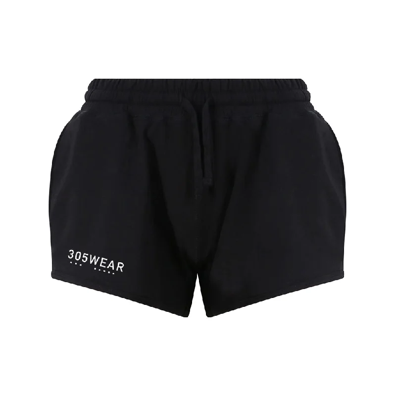 305WEAR Wordmark Pure Womens Jog Shorts Elastic Waist Shorts