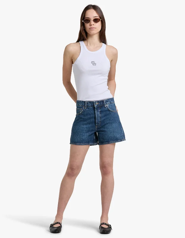 Dalton Short - Marine Blue Sporty High-Waist Shorts