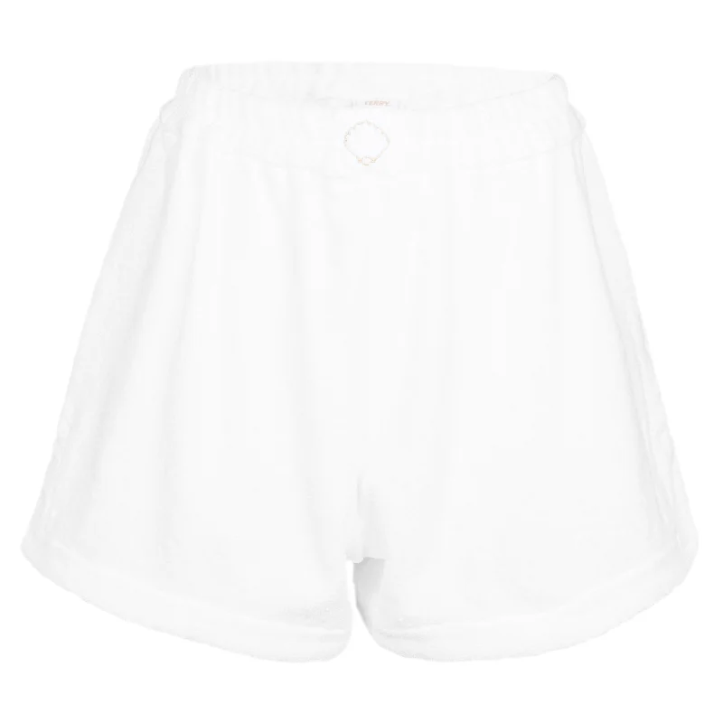 Estate Short Bianco Tied Waist Shorts