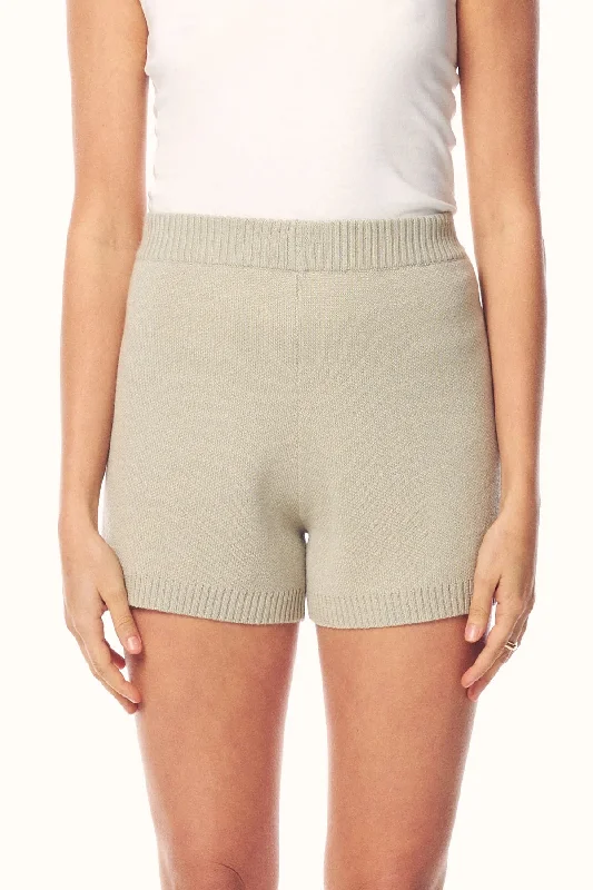 MISFIT DE MUUD KNITTED SHORT - SAND Breezy Chiffon Shorts