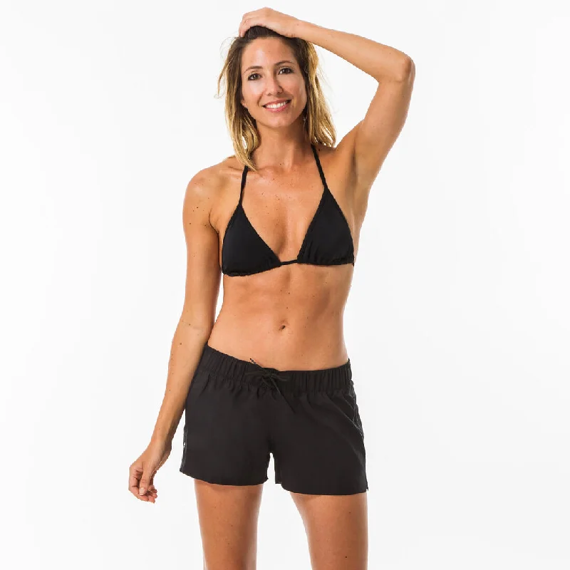 TANA WOMEN'S BOARDSHORTS - BLACK Seamless Biker Shorts