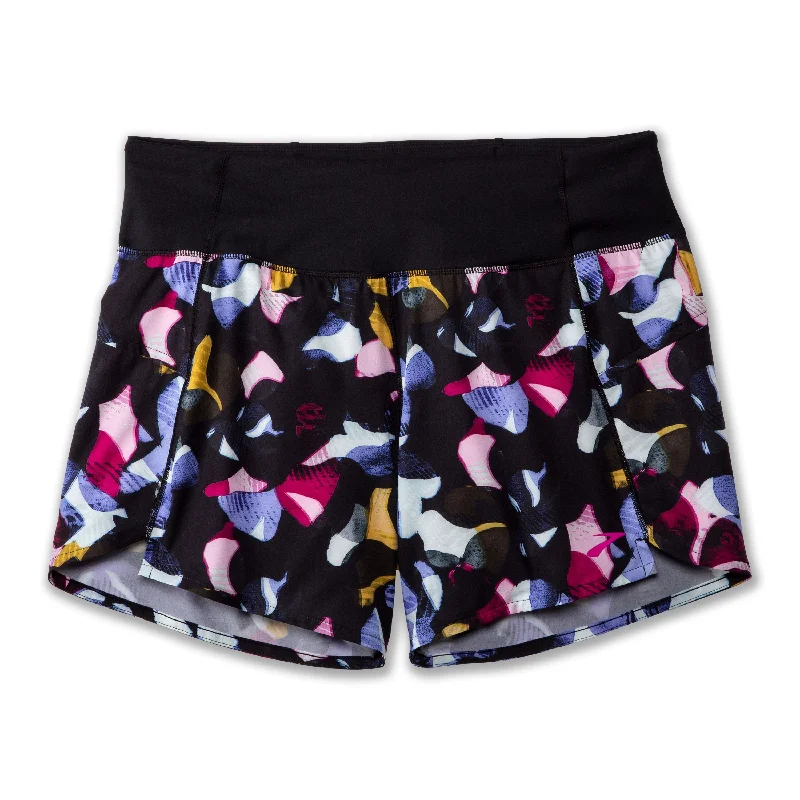 Women's Brooks Chaser 5" Short - 221465-056 Floral Print Shorts