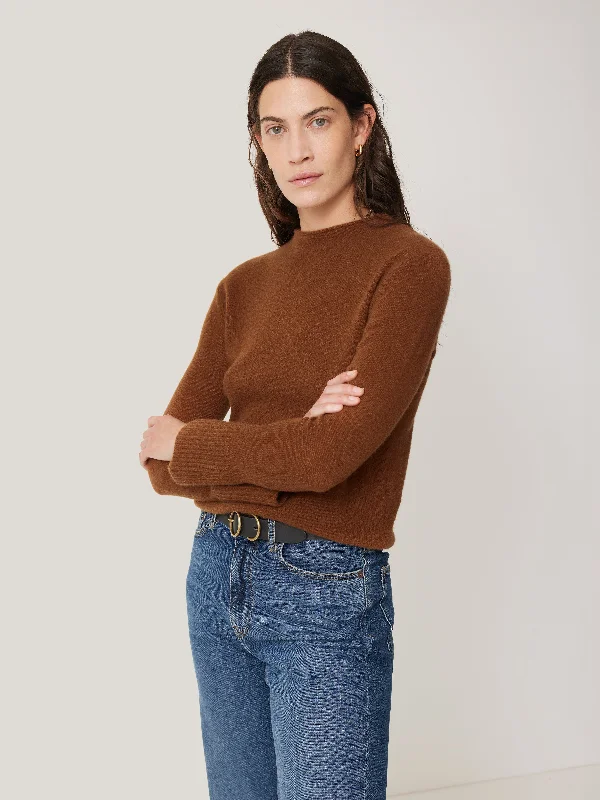 Cloud Cashmere Eldon Jumper | Toffee Chunky Cable Knit