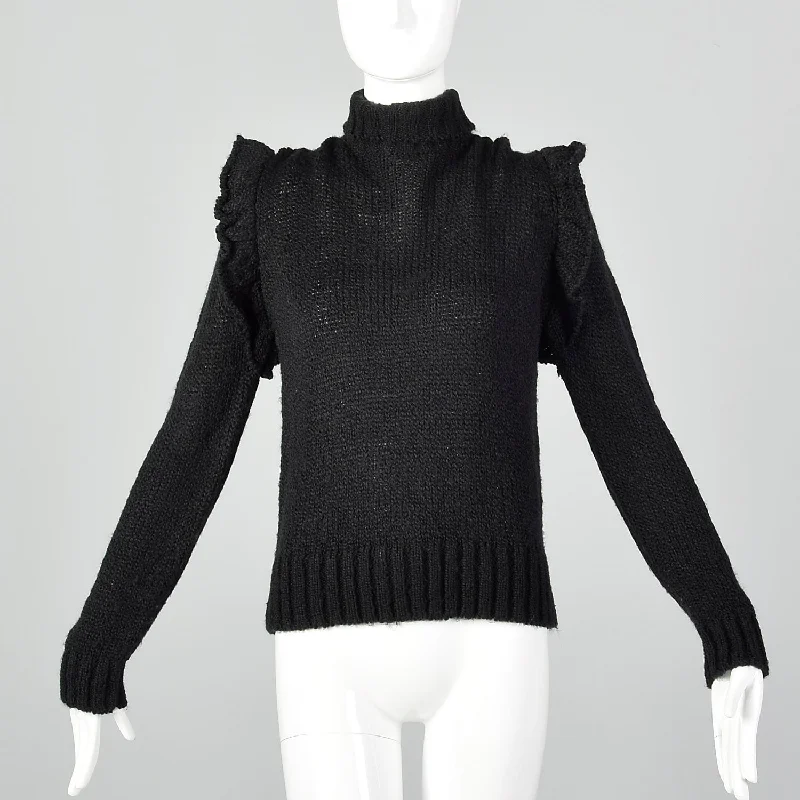 Diane Von Furstenberg Black Turtleneck Sweater New Women's Blazer