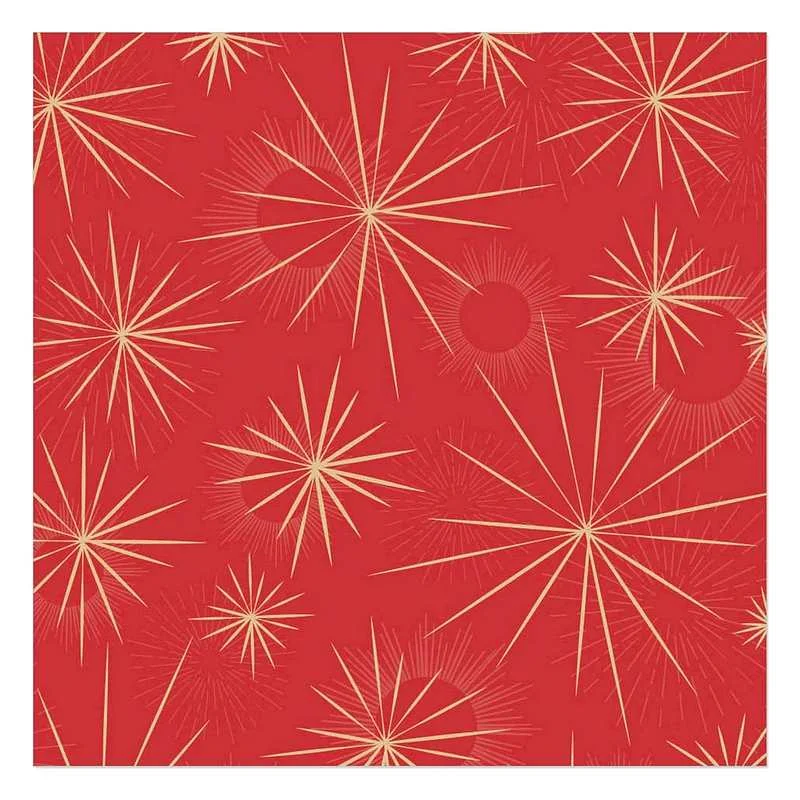 Paper Napkins Gold Stars on Red Elegant Warm Jumper